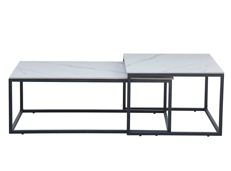 MESA DE CENTRO RIPLEY HOME DALLAS METAL BLANCO 110 X 55 CM - 2