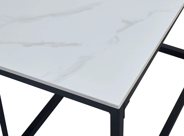 MESA DE CENTRO RIPLEY HOME DALLAS METAL BLANCO 110 X 55 CM - 4