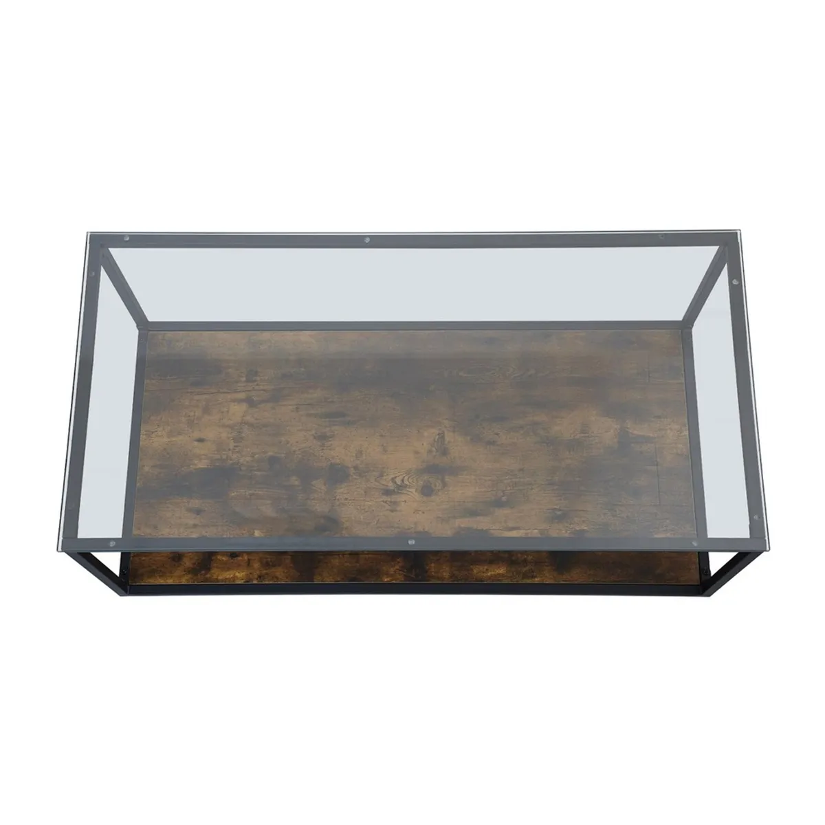 MESA DE CENTRO RIPLEY HOME PENÉLOPE METAL CAFÉ 120 X 60 CM - 3