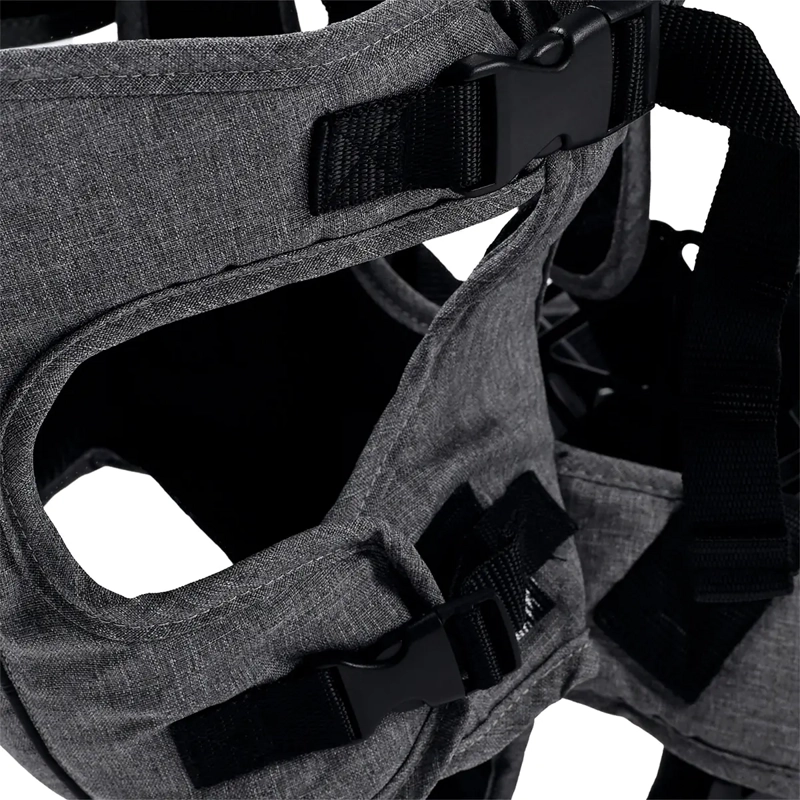 PORTABEBÉ MOCHILA BEBEGLO RS-80140 GRIS - 5