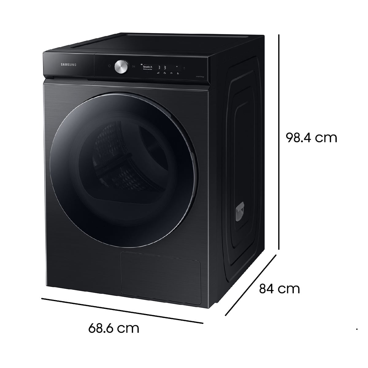 SECADORA DE ROPA BOMBA DE CALOR SAMSUNG BE SPOKE DV17B9750CV 17KG NEGRO - 3