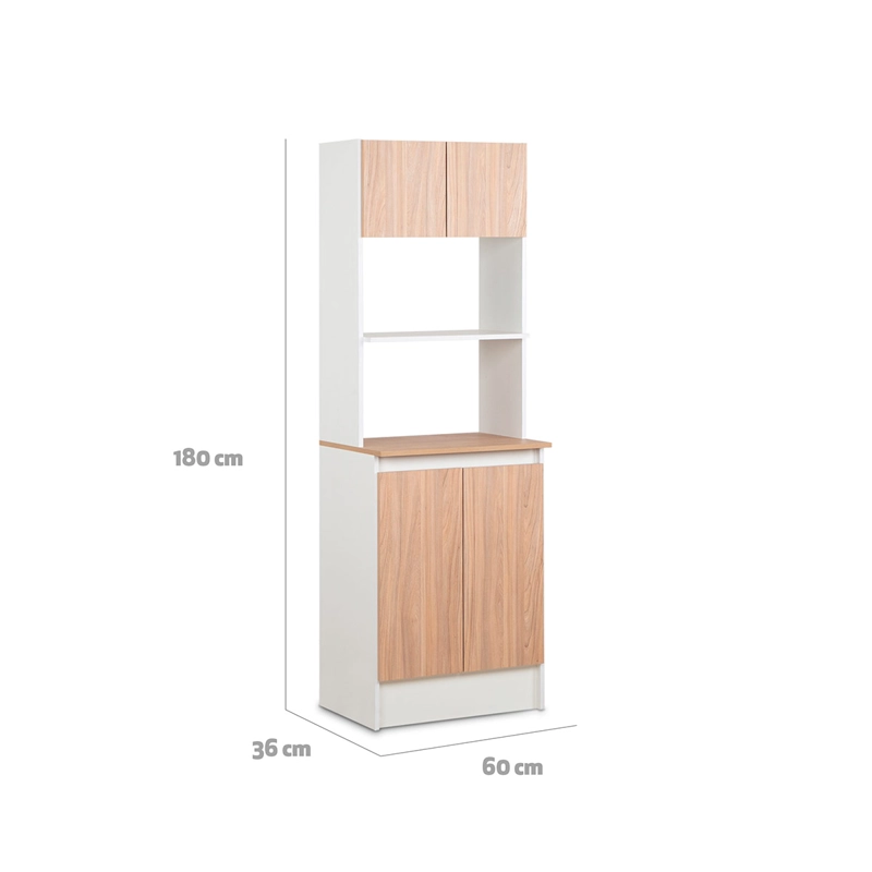 MUEBLE DE COCINA CIC NÁPOLES 15 PUERTAS BLANCO - 4
