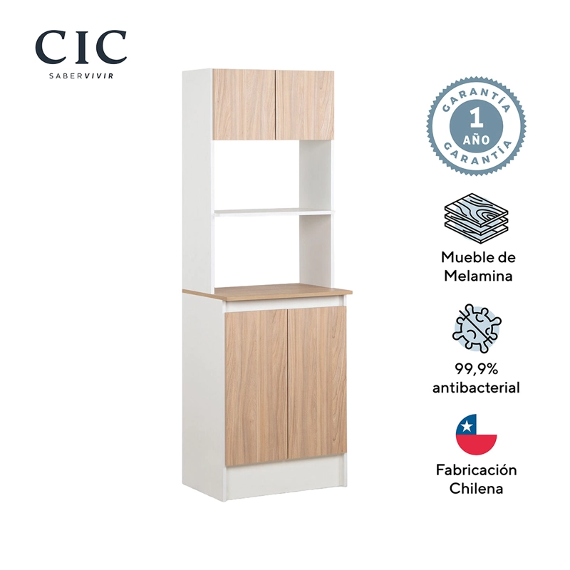 MUEBLE DE COCINA CIC NÁPOLES 15 PUERTAS BLANCO - 5