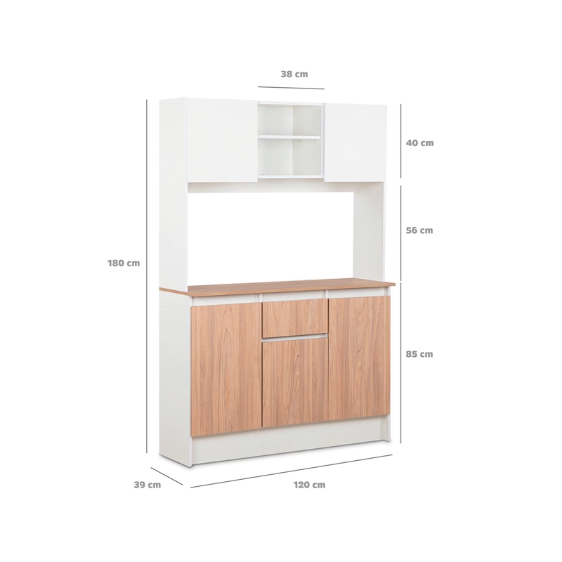MUEBLE DE COCINA CIC CAPRI 2 PUERTAS 1 CAJÓN BLANCO - 4