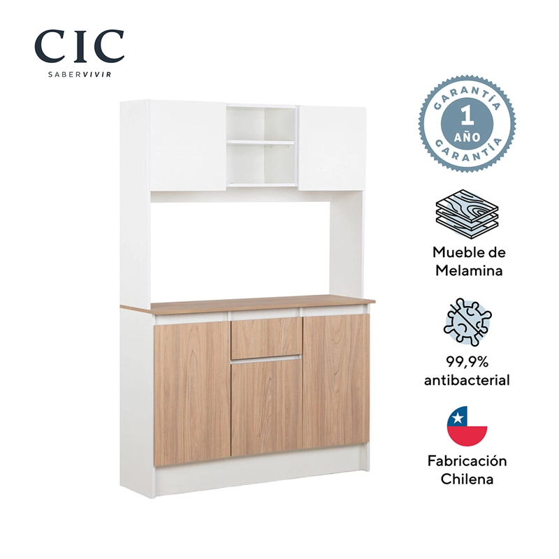 MUEBLE DE COCINA CIC CAPRI 2 PUERTAS 1 CAJÓN BLANCO - 5