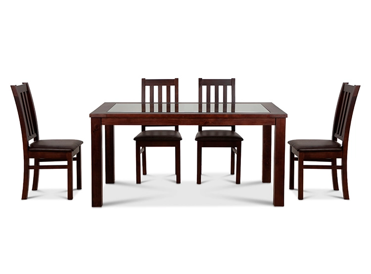 JUEGO DE COMEDOR CIC ÑUBLE PU 6 SILLAS CHOCOLATE - 5