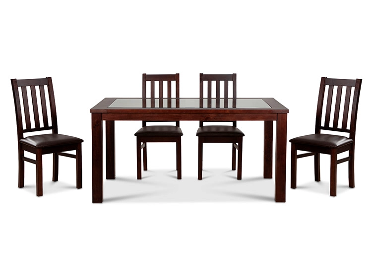 JUEGO DE COMEDOR CIC ÑUBLE PU 6 SILLAS CHOCOLATE - 6