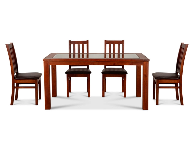 JUEGO DE COMEDOR CIC ÑUBLE PU 6 SILLAS CHOCOLATE - 6