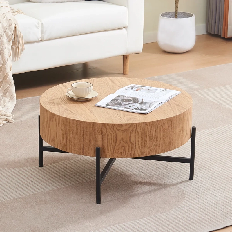 MESA DE CENTRO RIPLEY HOME CROVETTO METAL CAFÉ 75 X 75 CM - 5