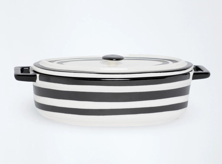 RAMEQUIN RIPLEY HOME PASTA OVAL RAYADO - 1