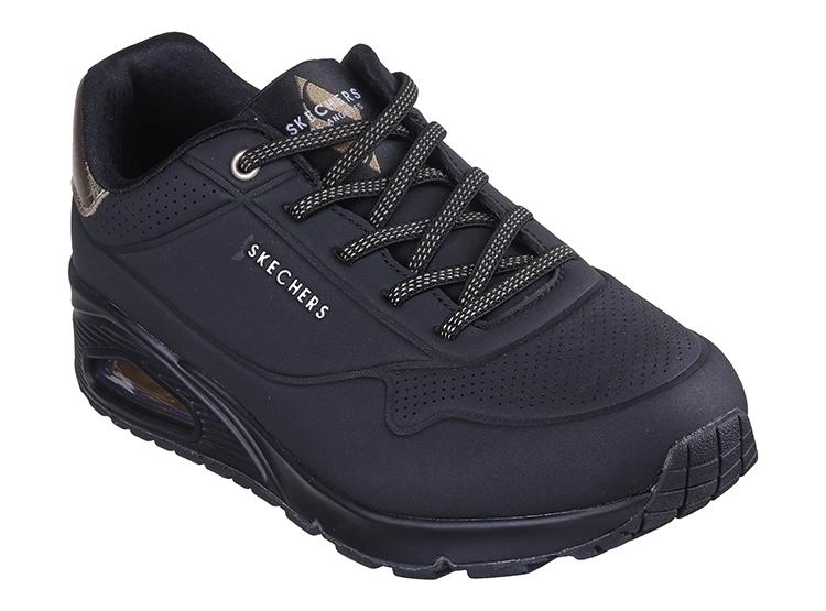 ZAPATILLAS MUJER SKECHERS NEGRO UNO SHIMMER AWAY - 2
