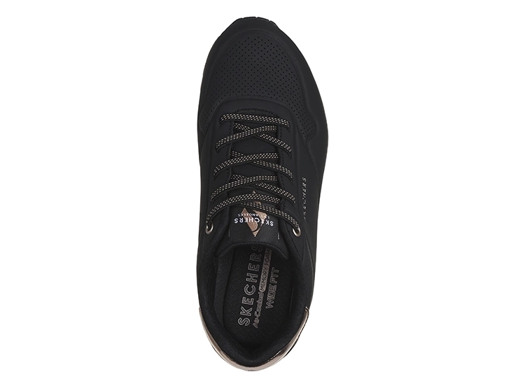 ZAPATILLAS MUJER SKECHERS NEGRO UNO SHIMMER AWAY - 4