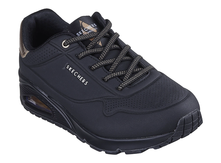 ZAPATILLAS MUJER SKECHERS NEGRO UNO SHIMMER AWAY - 2