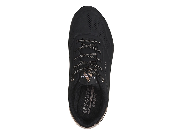 ZAPATILLAS MUJER SKECHERS NEGRO UNO SHIMMER AWAY - 4