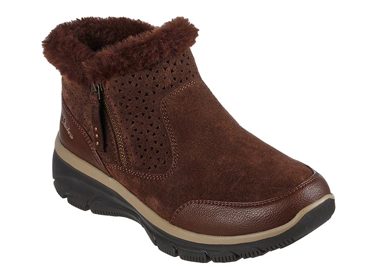 BOTINES MUJER SKECHERS CUERO CAFE EASY GOING PERFECT SNUGGLE - 2
