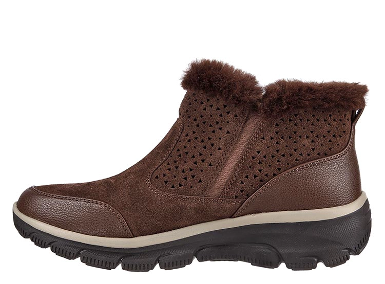 BOTINES MUJER SKECHERS CUERO CAFE EASY GOING PERFECT SNUGGLE - 3