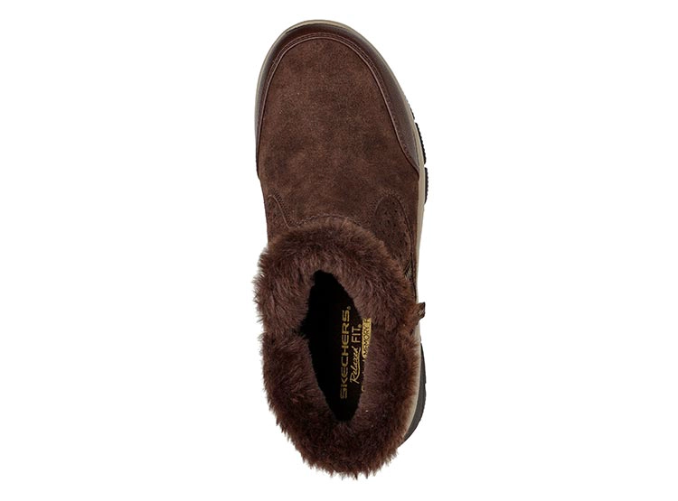 BOTINES MUJER SKECHERS CUERO CAFE EASY GOING PERFECT SNUGGLE - 4