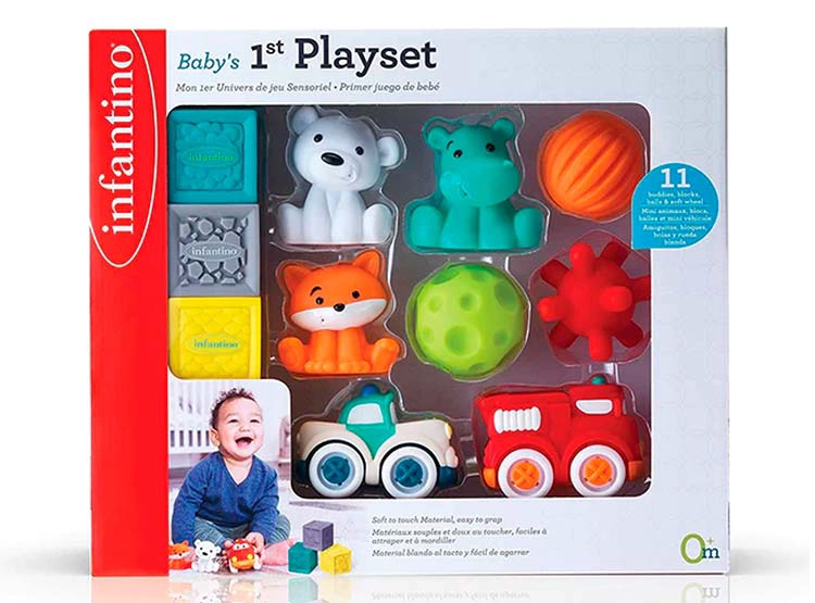 JUGUETE INTERACTIVO ESTIMULACIÓN INFANTINO SET BLOQUES 1ST PLAYSET - 3