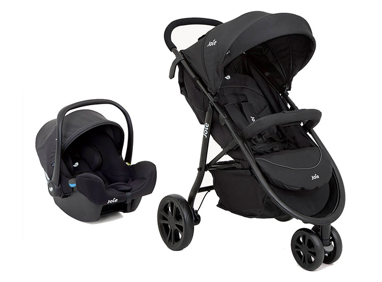 COCHE TRAVEL SYSTEM JOIE LITETRAX NEGRO - 1