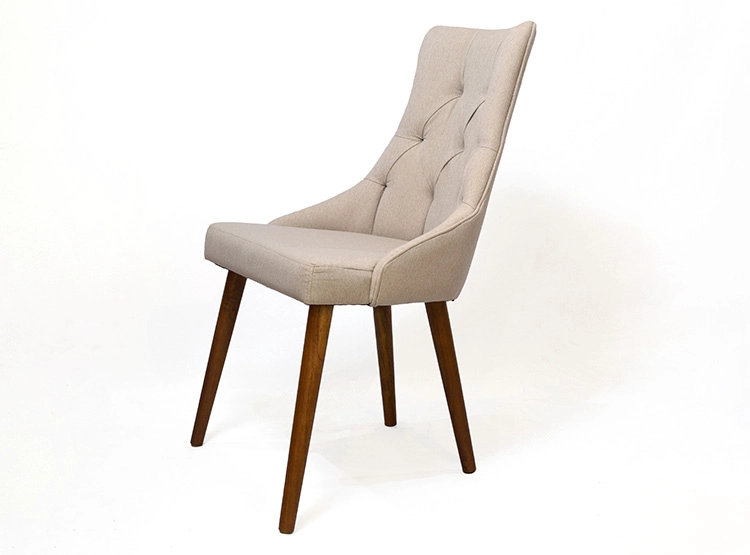 SILLA COMEDOR DECOCASA CLASIC CAPITONE 1 CUERPO LINO - 2