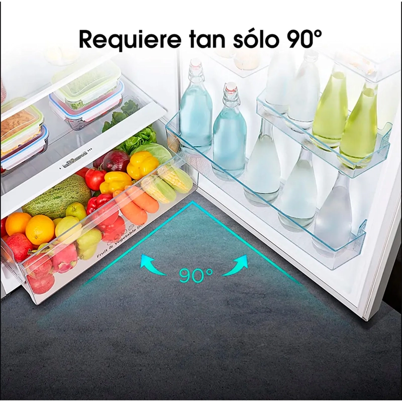 REFRIGERADOR TOP FREEZER HISENSE RT320NV 246 L NO FROST ACERO - 8