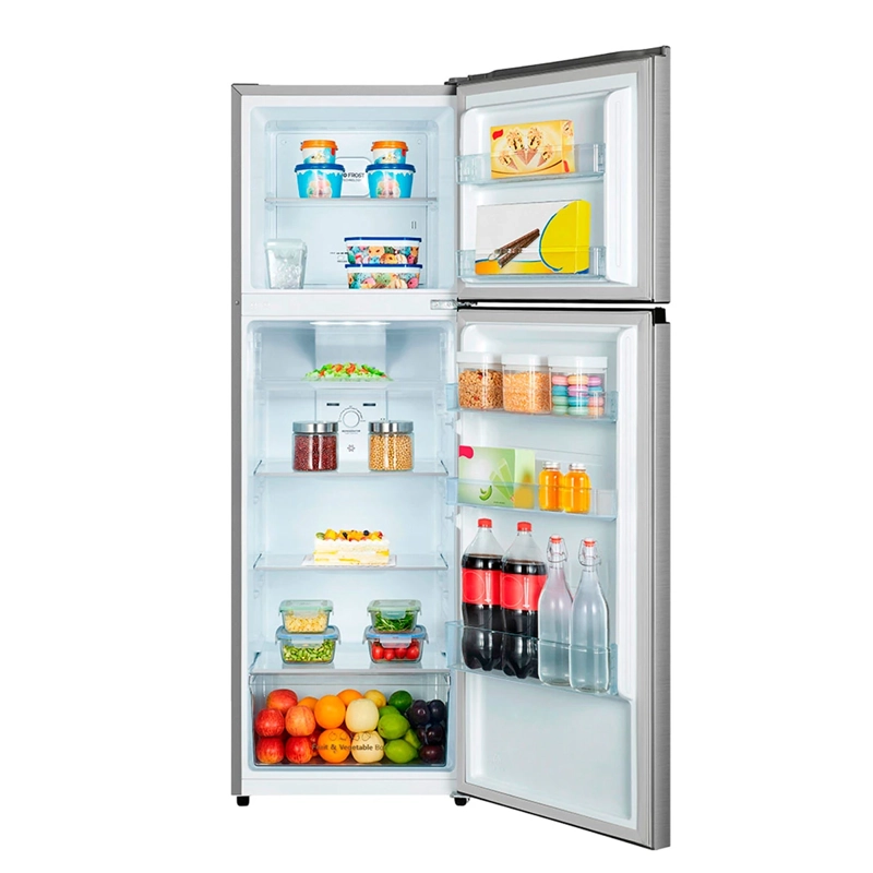 REFRIGERADOR TOP FREEZER HISENSE RT320NV 246 L NO FROST ACERO - 10