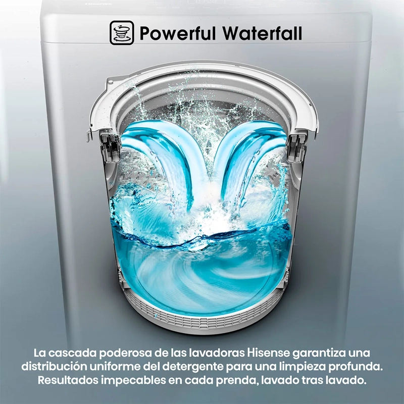 LAVADORA CARGA SUPERIOR HISENSE WT3J1023UT 10KG GRIS - 6