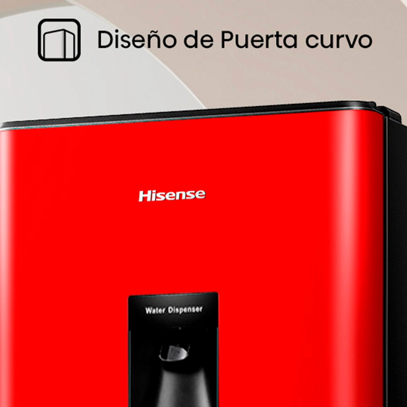 REFRIGERADOR MONOPUERTA HISENSE HRO179RD 177L FRIO DIRECTO ROJO - 6