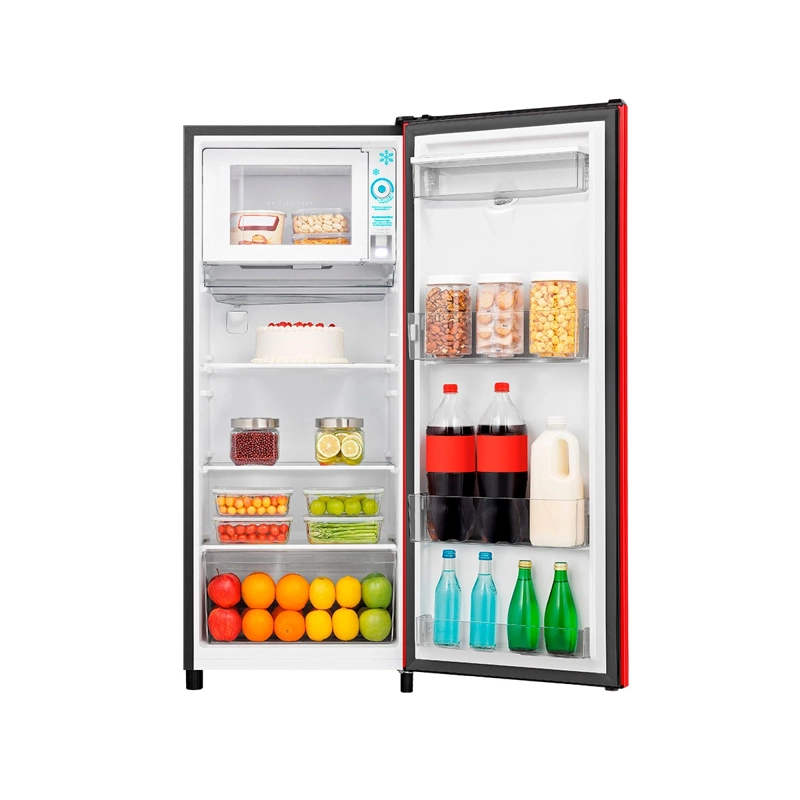 REFRIGERADOR MONOPUERTA HISENSE HRO179RD 177L FRIO DIRECTO ROJO - 10