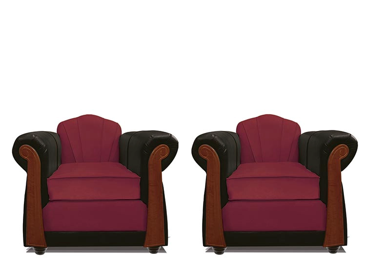 JUEGO DE LIVING ELEGANT DETAIL MARSELLA TELA PU 311 - 4