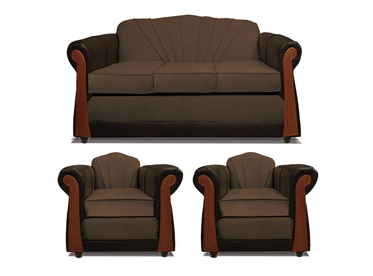 JUEGO DE LIVING ELEGANT DETAIL MARSELLA TELA PU 311