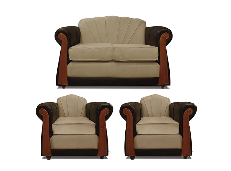 JUEGO DE LIVING ELEGANT DETAIL MARSELLA TELA PU 211