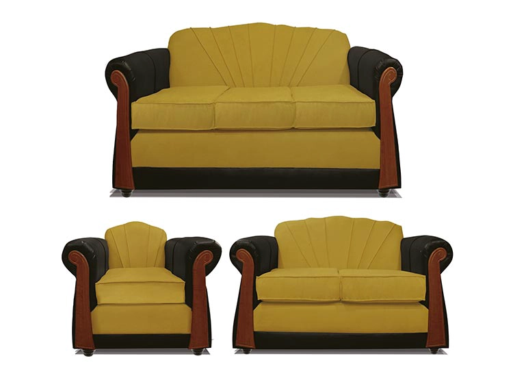 JUEGO DE LIVING ELEGANT DETAIL MARSELLA TELA PU 321