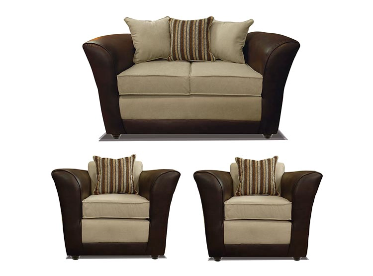 JUEGO DE LIVING ELEGANT DETAIL MINESOTA TELA PU 211 - 1