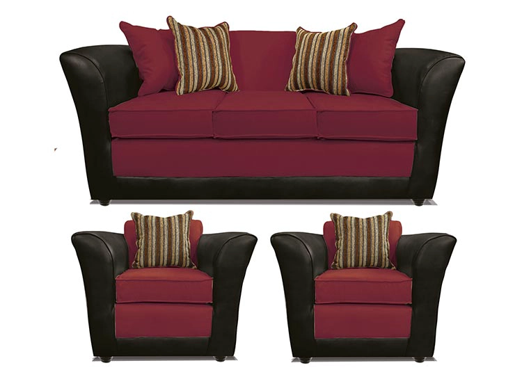 JUEGO DE LIVING ELEGANT DETAIL MINESOTA TELA PU 311