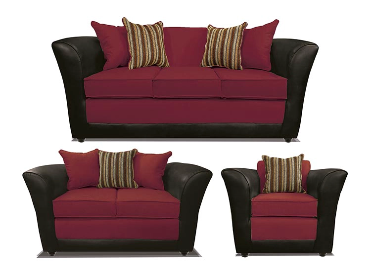 JUEGO DE LIVING ELEGANT DETAIL MINESOTA TELA PU 321