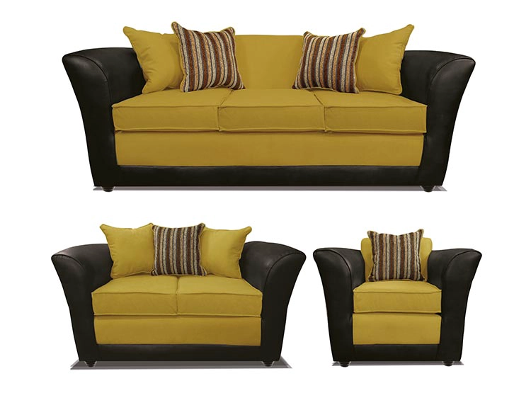 JUEGO DE LIVING ELEGANT DETAIL MINESOTA TELA PU 321