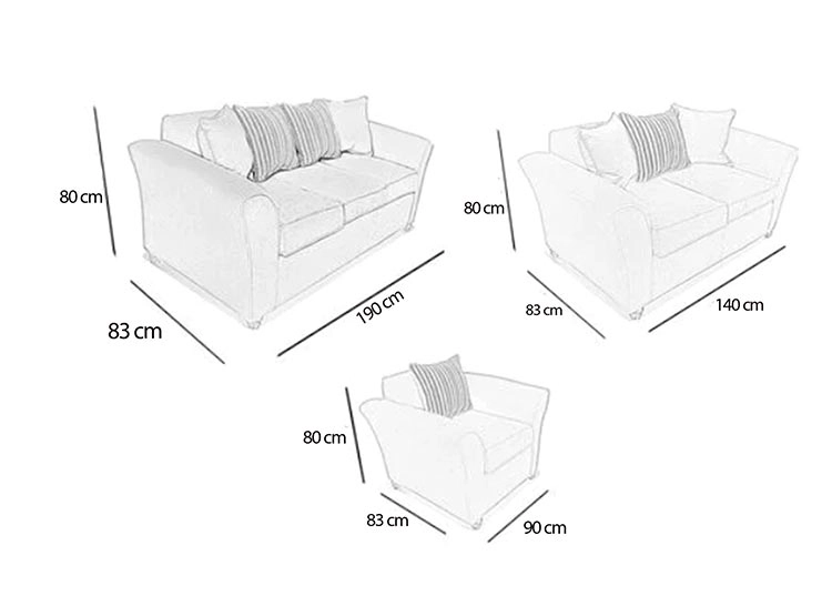 JUEGO DE LIVING ELEGANT DETAIL MINESOTA TELA PU 321 - 6