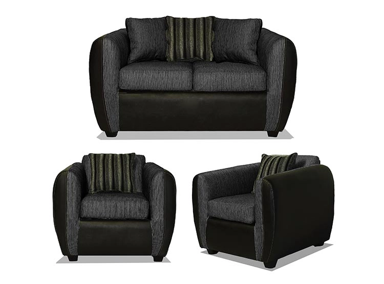 JUEGO DE LIVING ELEGANT DETAIL OKLAHOMA TELA PU 211