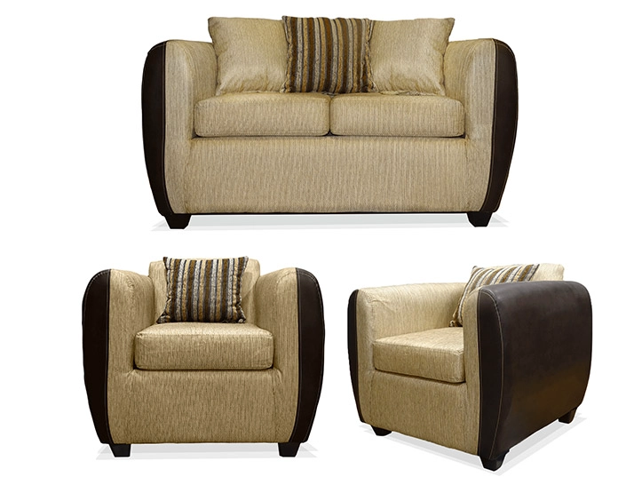 JUEGO DE LIVING ELEGANT DETAIL OKLAHOMA TELA PU 211