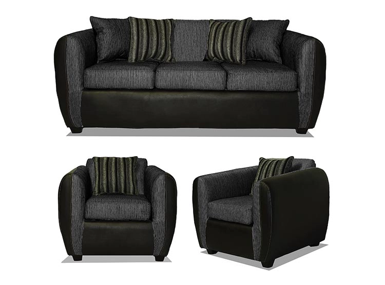 JUEGO DE LIVING ELEGANT DETAIL OKLAHOMA TELA PU 311
