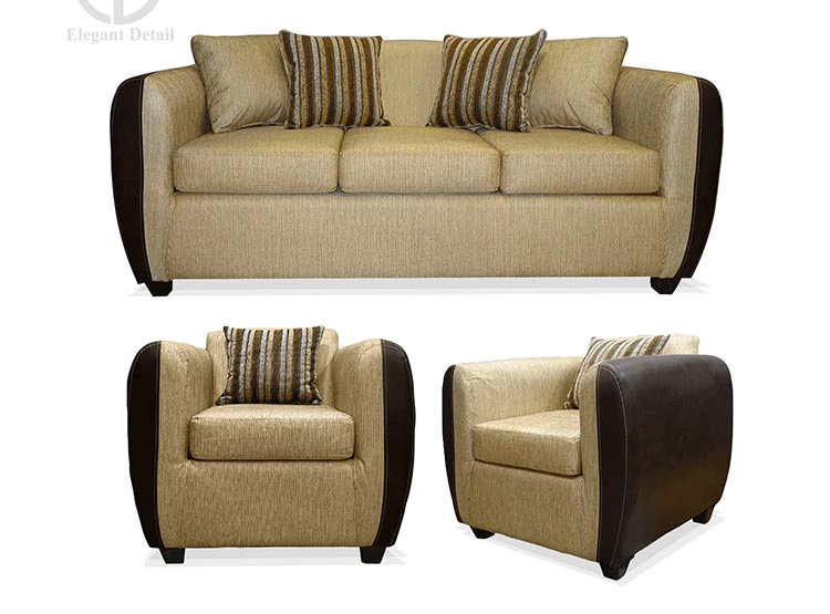 JUEGO DE LIVING ELEGANT DETAIL OKLAHOMA TELA PU 311