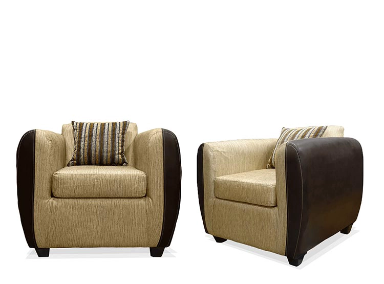 JUEGO DE LIVING ELEGANT DETAIL OKLAHOMA TELA PU 311 - 3