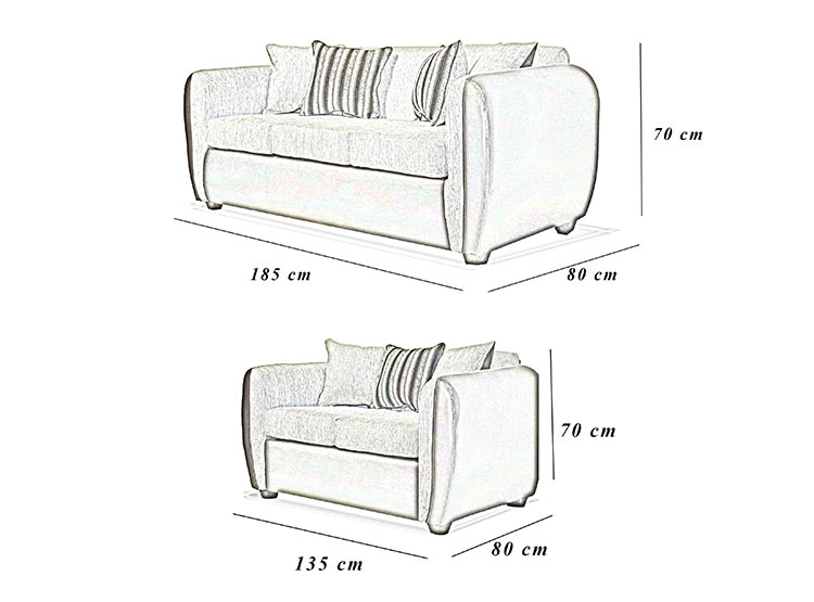 JUEGO DE LIVING ELEGANT DETAIL OKLAHOMA TELA PU 32 - 5
