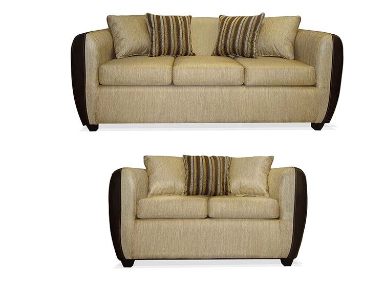 JUEGO DE LIVING ELEGANT DETAIL OKLAHOMA TELA PU 32 - 1