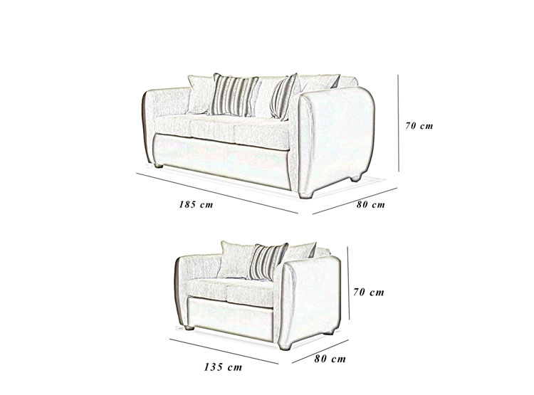 JUEGO DE LIVING ELEGANT DETAIL OKLAHOMA TELA PU 32 - 6