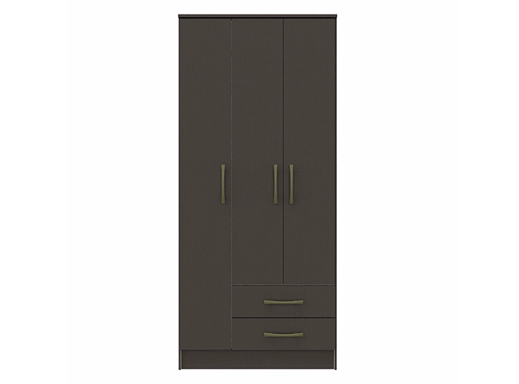 CLOSET VEKKA HOME PEQUIM DARK 3 PUERTAS 2 CAJONES NEGRO - 2