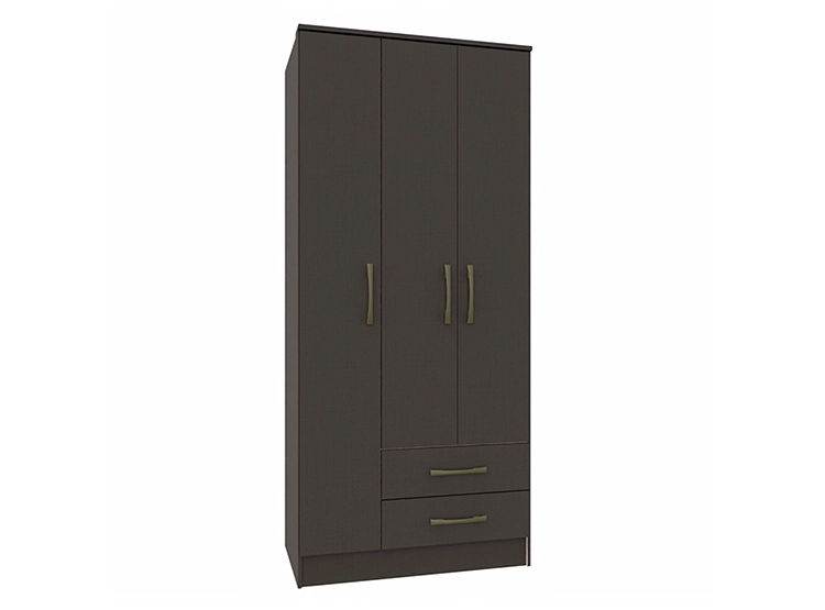 CLOSET VEKKA HOME PEQUIM DARK 3 PUERTAS 2 CAJONES NEGRO - 3