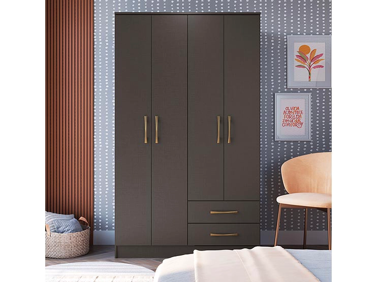 CLOSET VEKKA HOME PEQUIM DARK 4P 2C - 7