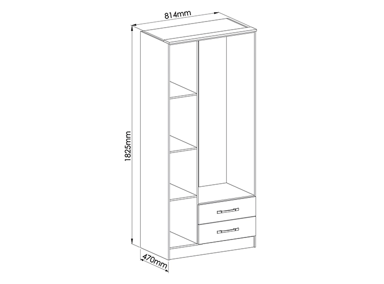 CLOSET VEKKA HOME PEQUIM LIGHT 3P 2C - 7